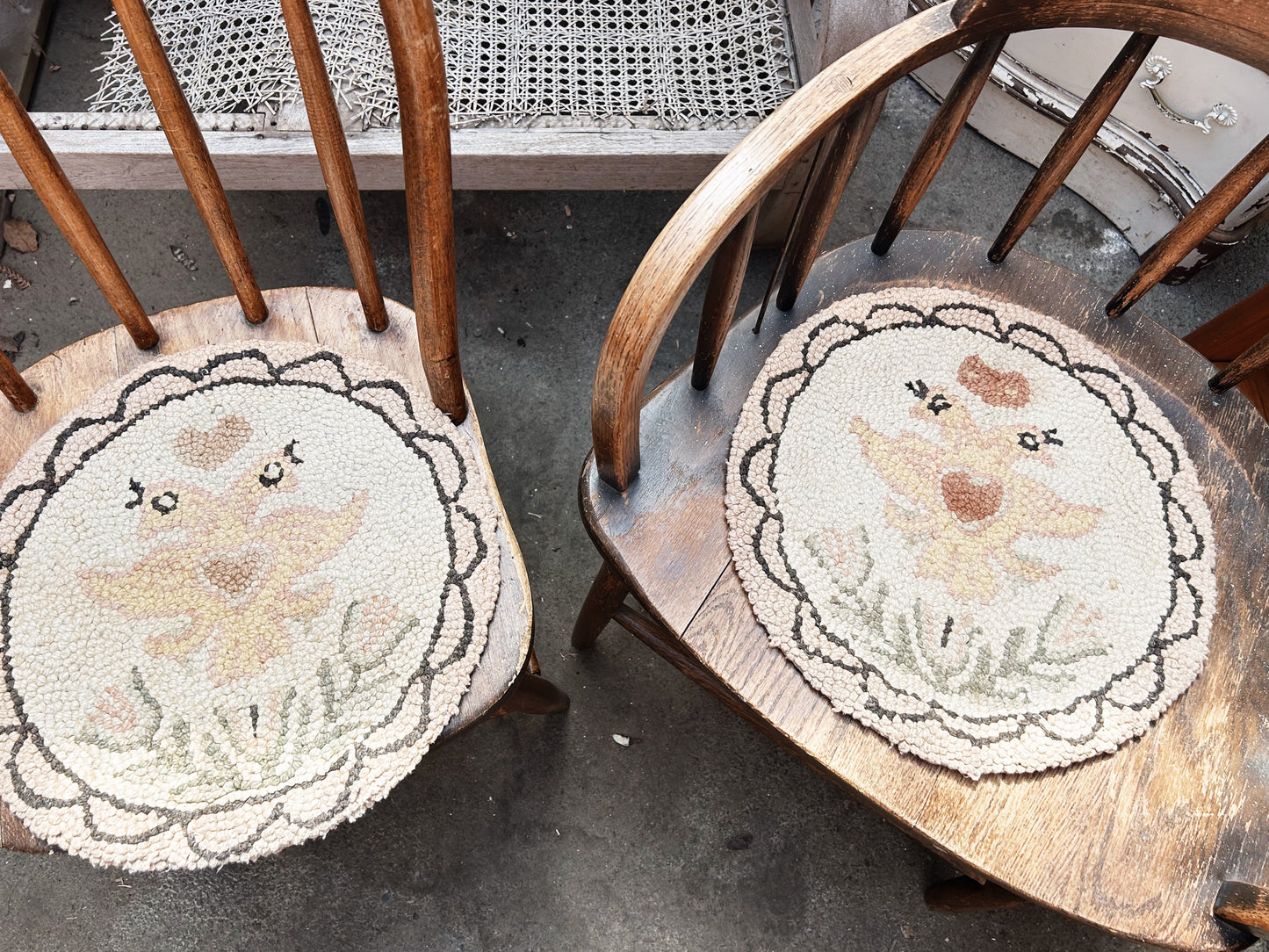 Antique Hooked Mat