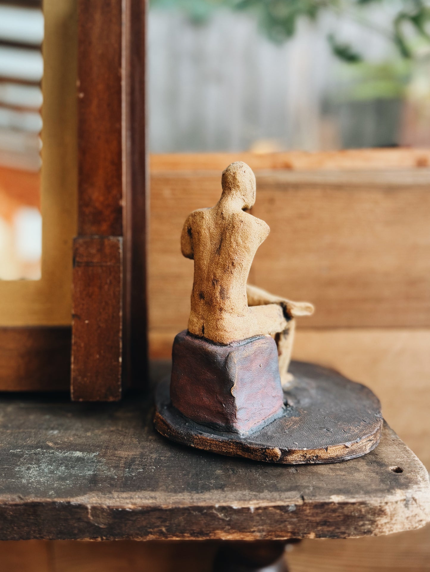 Vintage Male Figural Sculpture