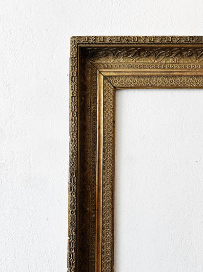 Large Antique Gesso Frame