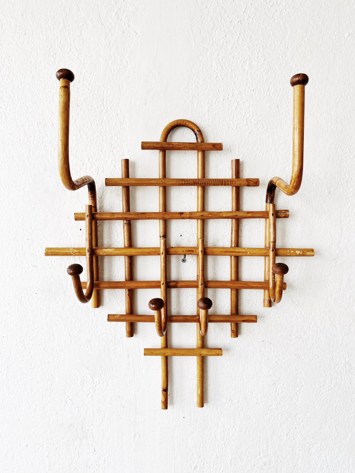 Vintage Bentwood Bamboo Rack