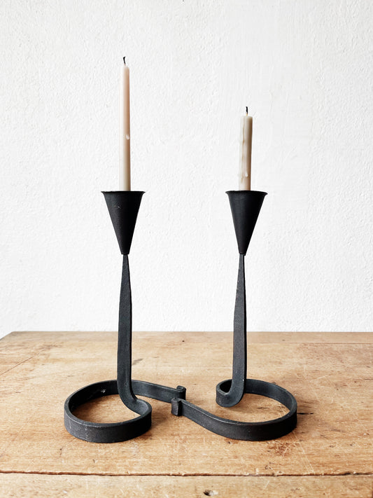 Primitive Iron Candlesticks
