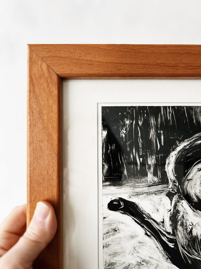 Original Vintage Framed Etching
