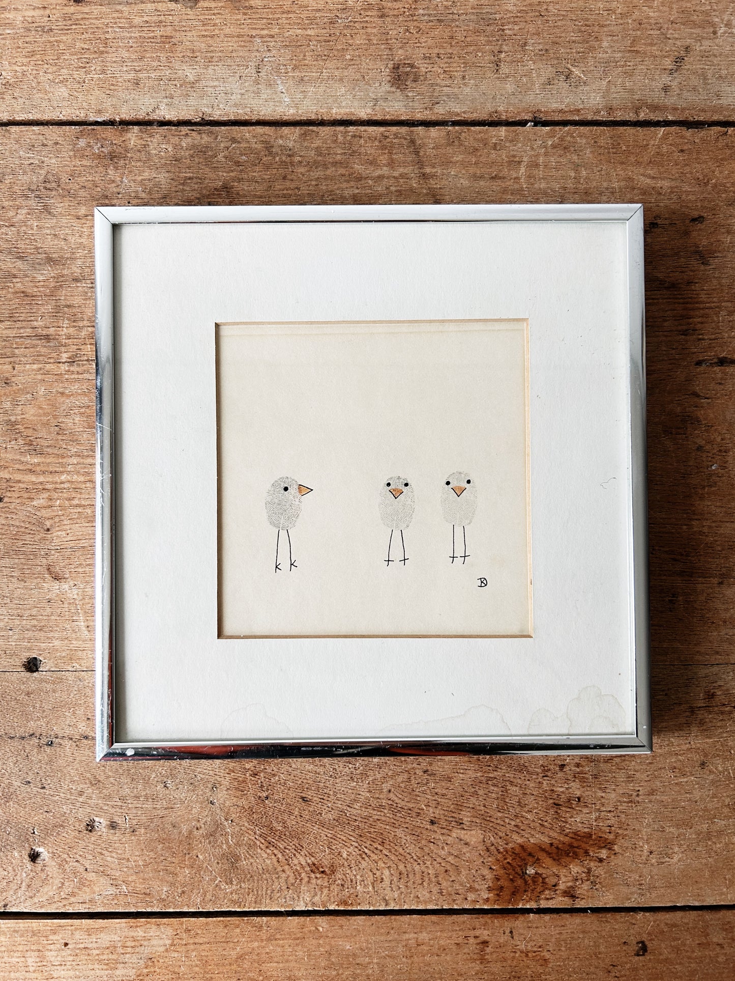 Vintage Framed Kate Denison Pen and Ink Drawing Signed