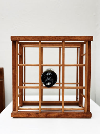 Mid Century Teak Wine Rack