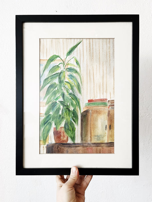 Vintage Watercolor Painting