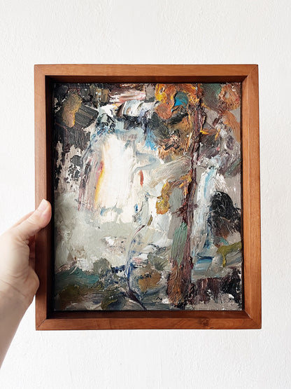 Original Mid Century Abstract Expressionist Oil Painting