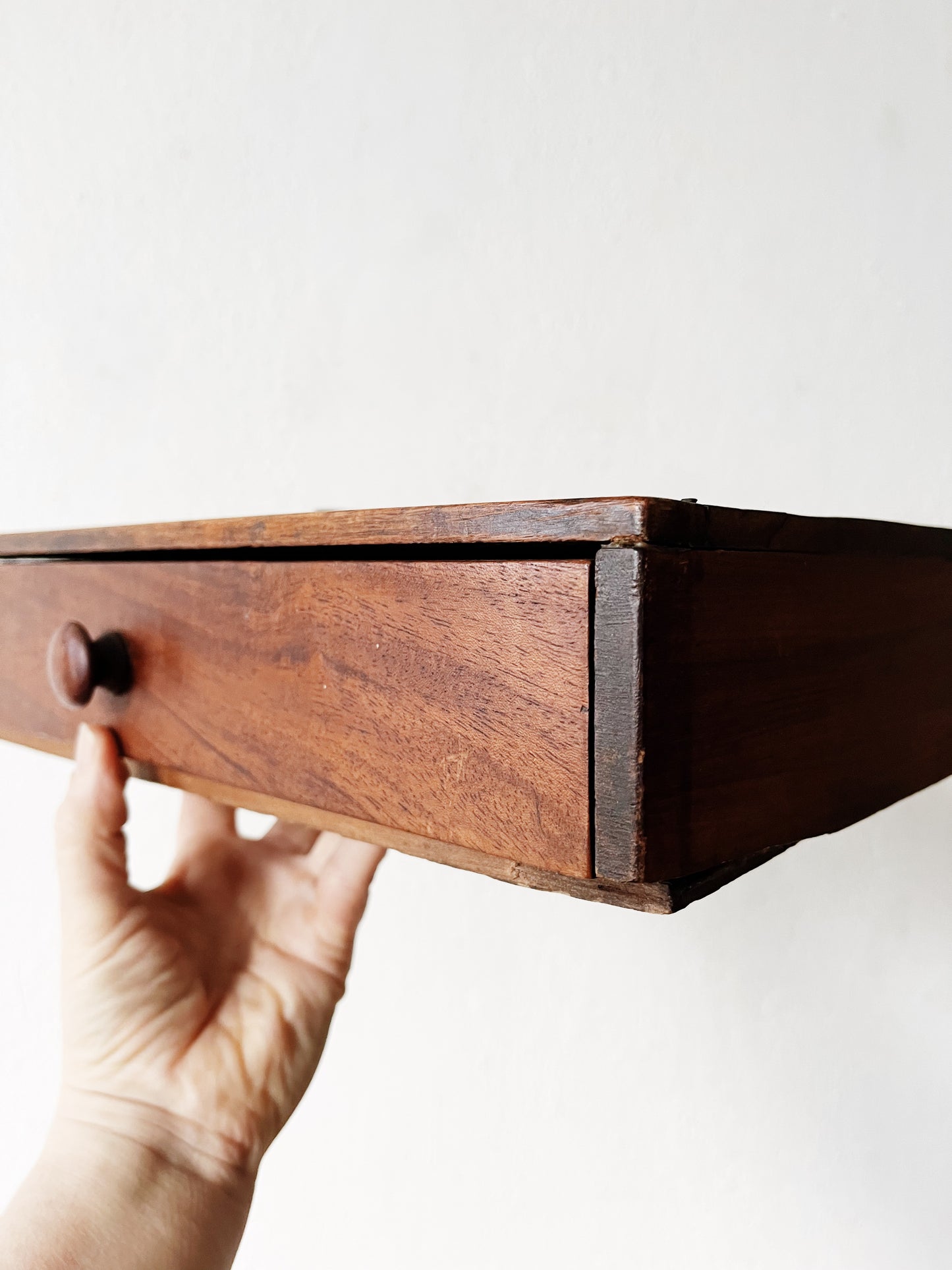 Antique Primitive Box with Drawer