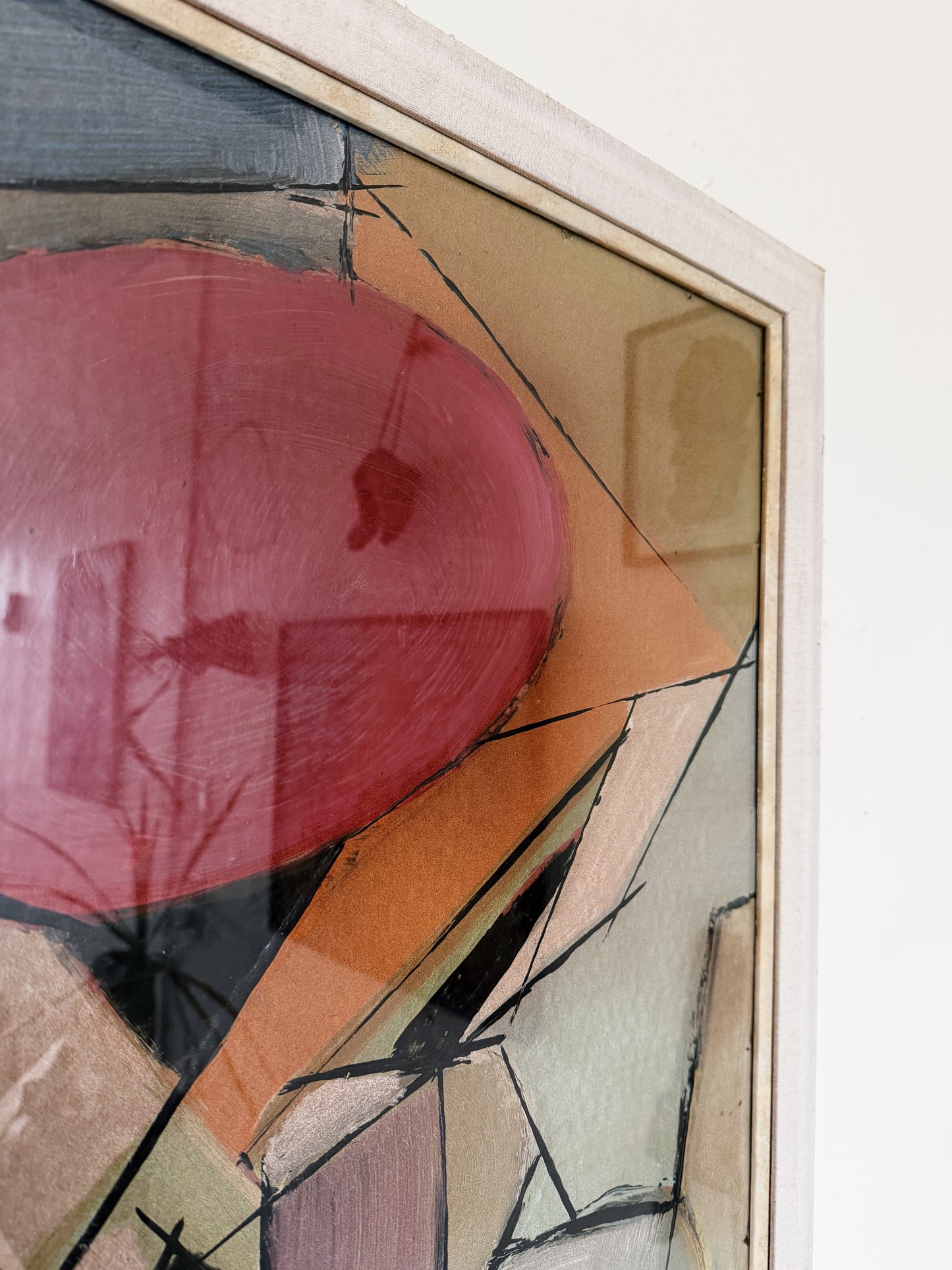 Original Abstract Cubist Painting