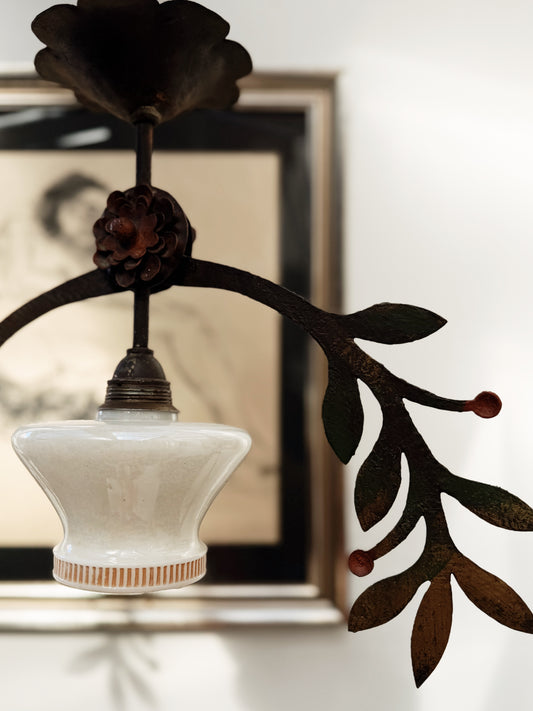 Antique Tole Ceiling Lamp