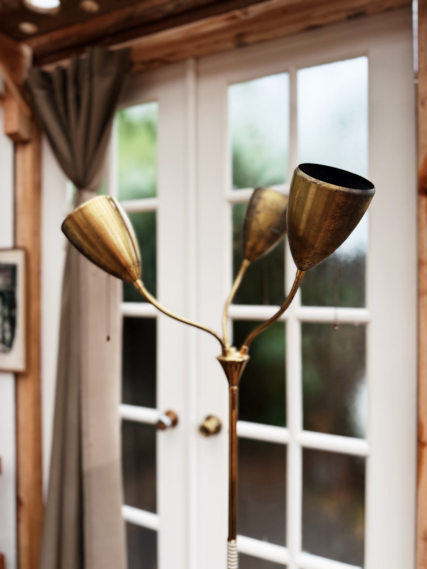 Mid Century Triple Flame Floor Lamp