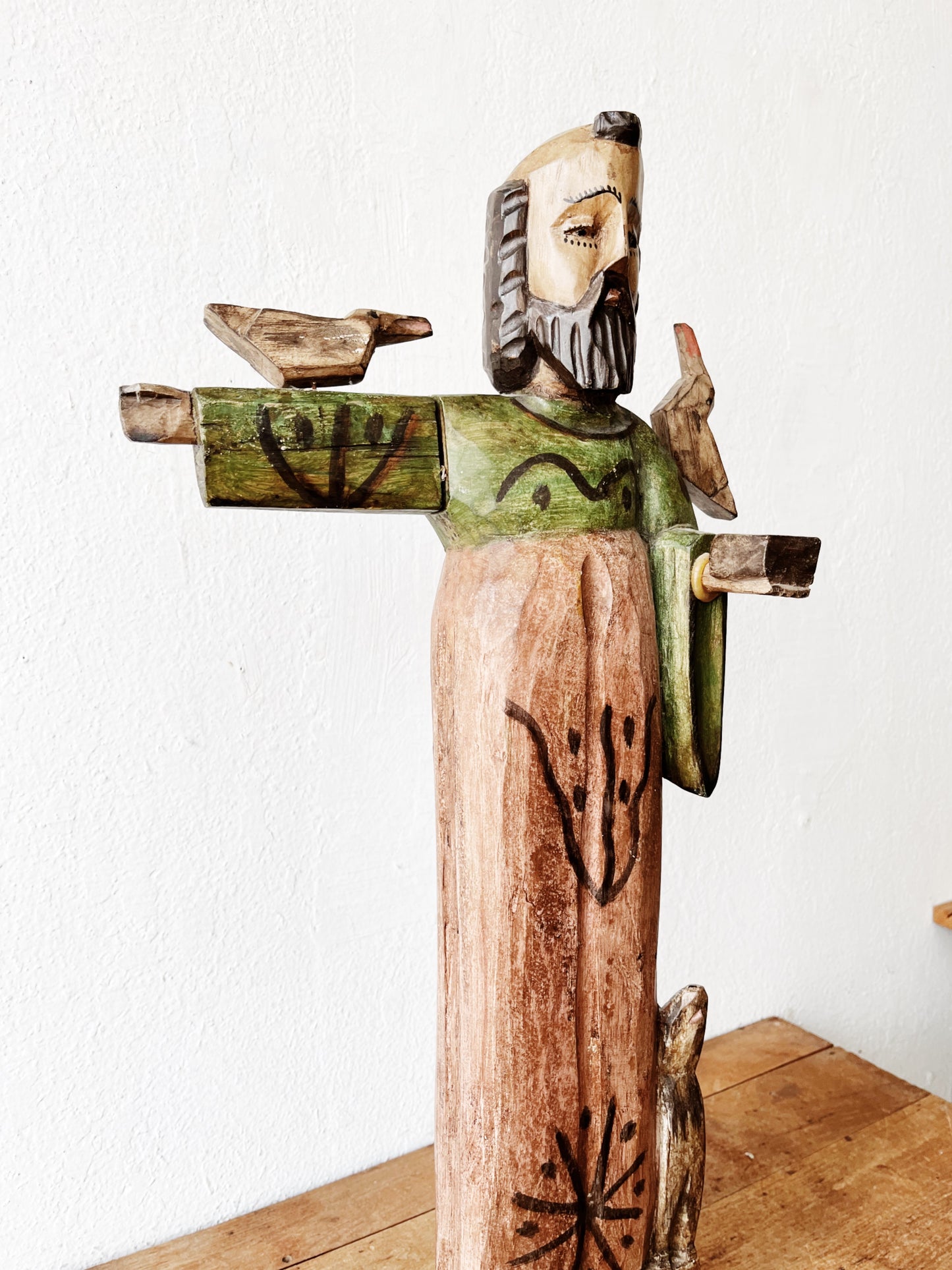 Carved Saint Francis Statue