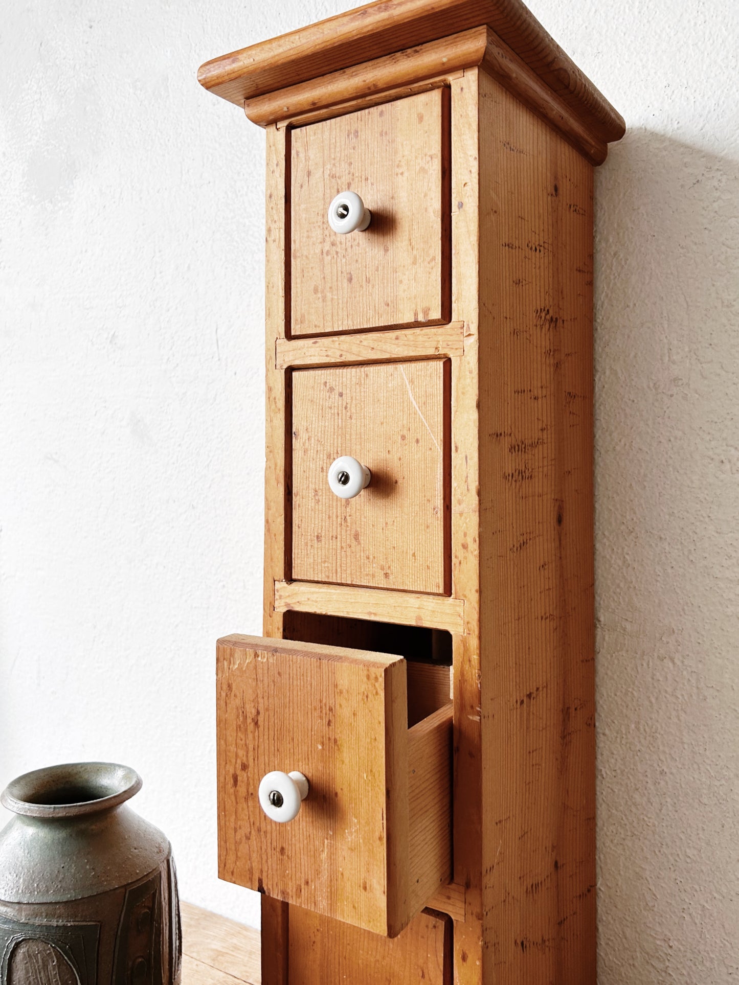 Vintage Wood Chest of Drawers