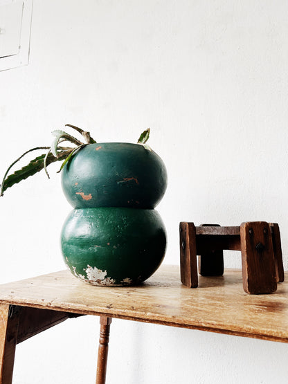 Vintage Painted Terra Cotta Pot