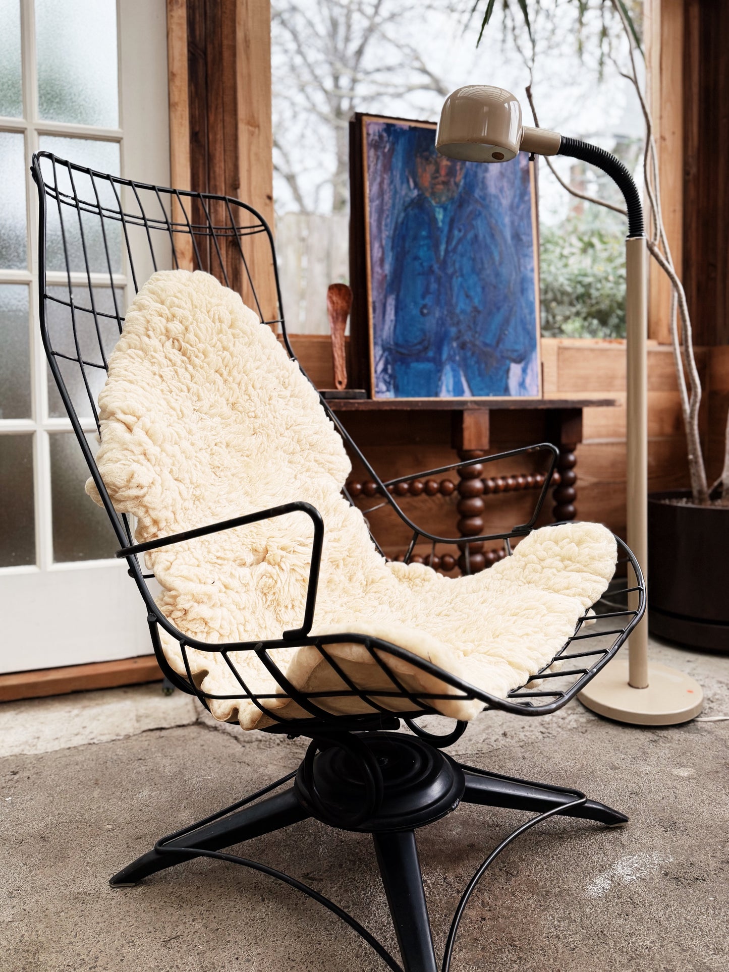 Vintage Homecrest High Back Rocker Chair