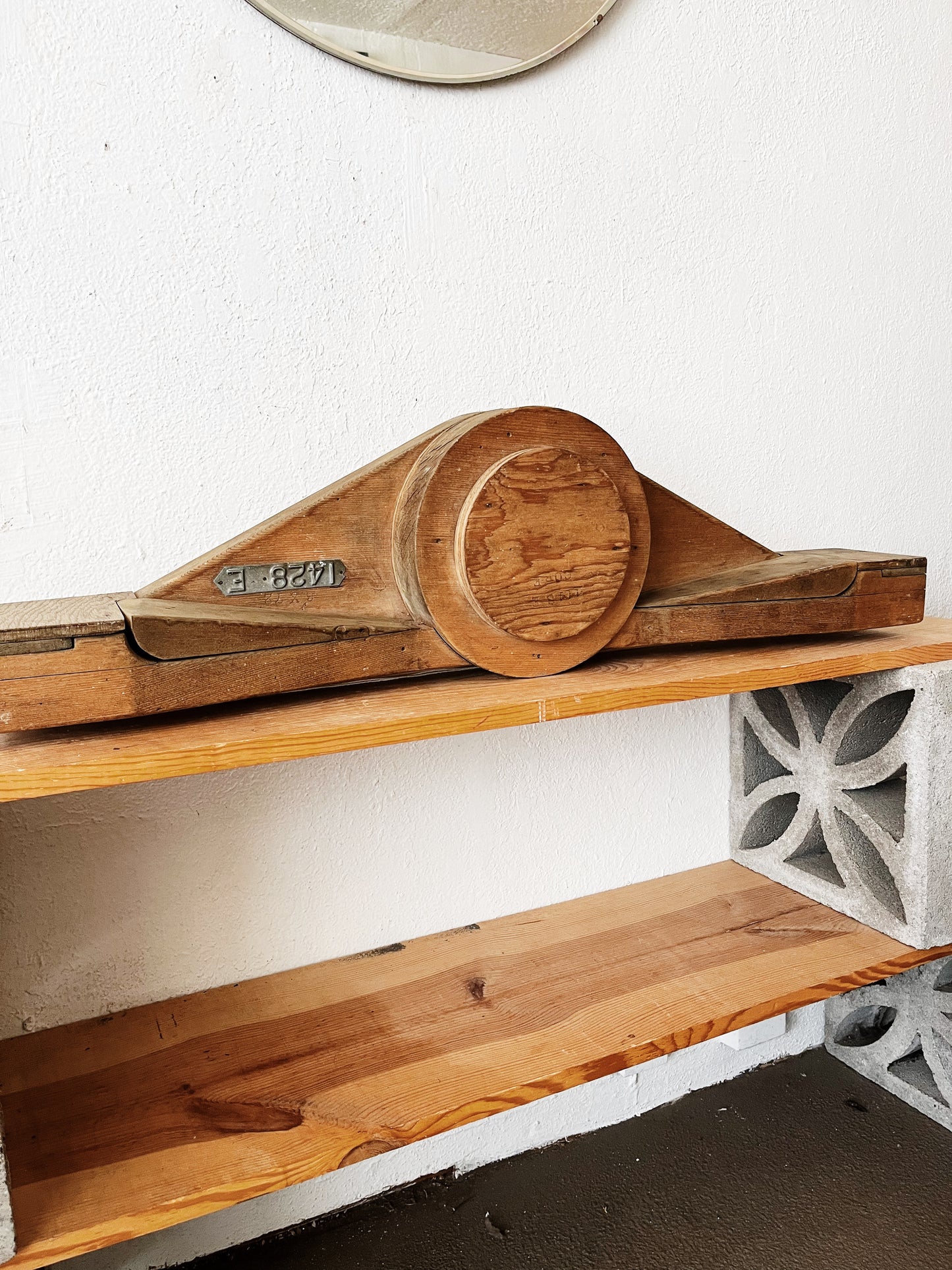 Antique Foundry Mold Shelf