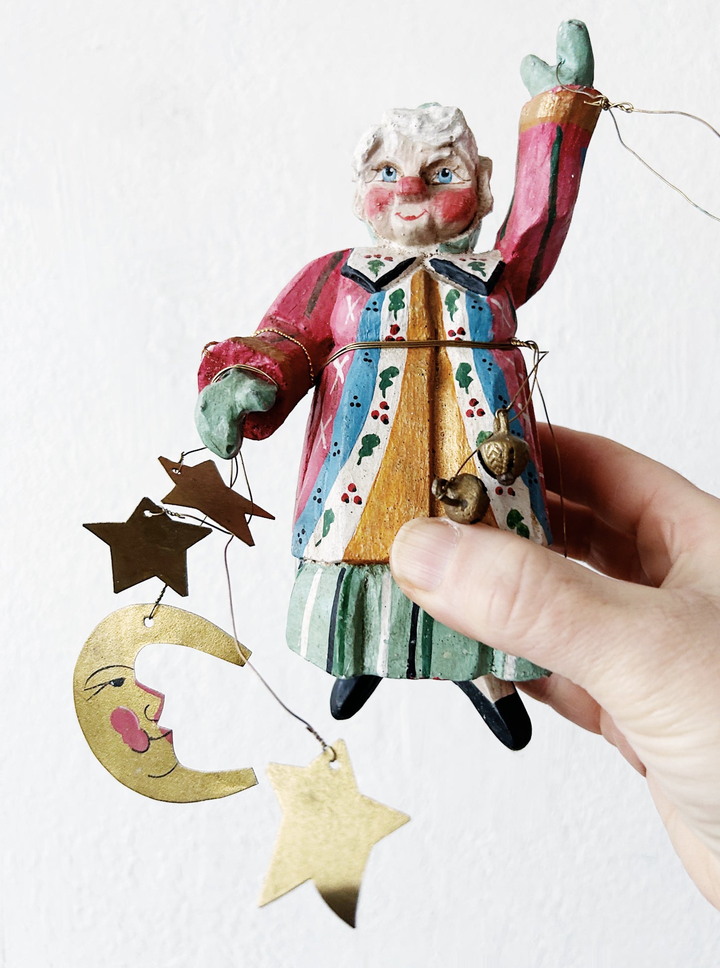 Vintage Denise Calla Folk Art ‘Enchanted Forest’ Ornaments