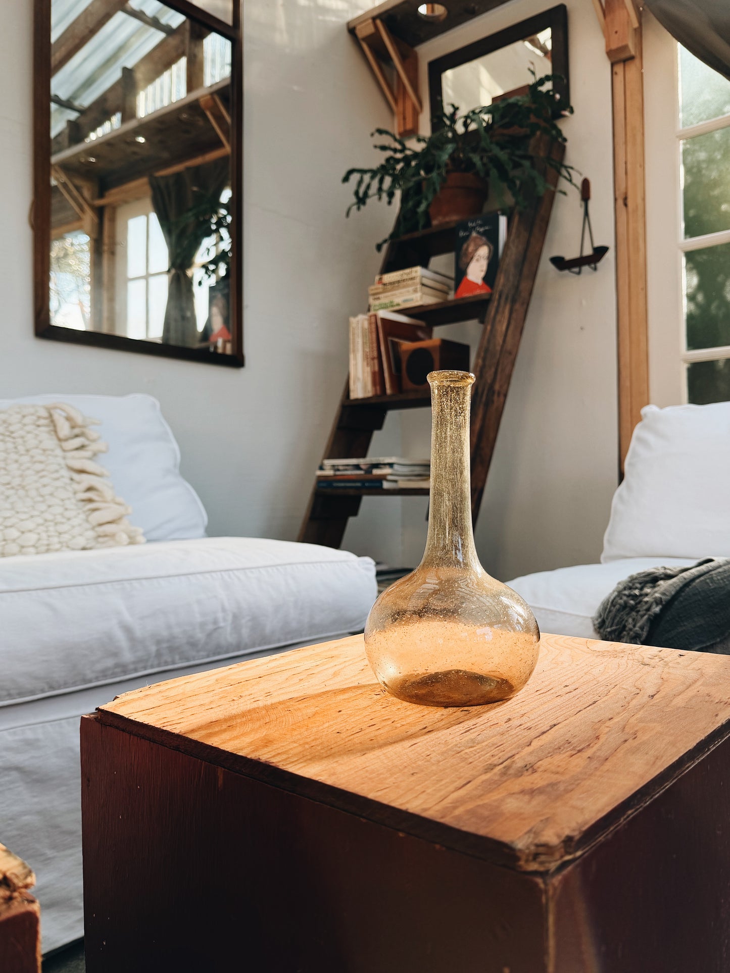 Antique Blown Glass Vase