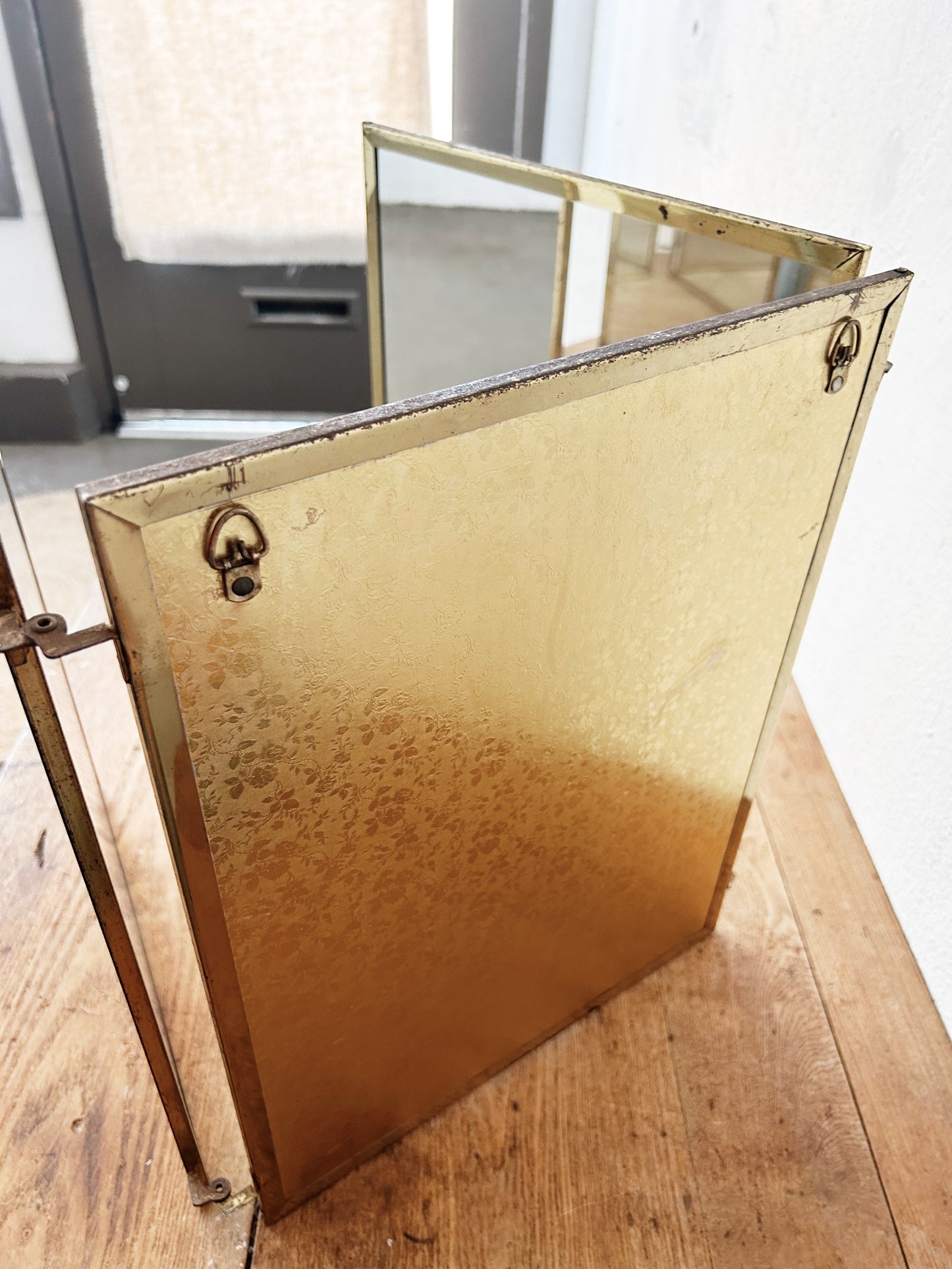 Mid Century Trifold Mirror