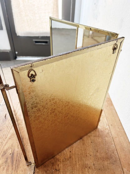 Mid Century Trifold Mirror