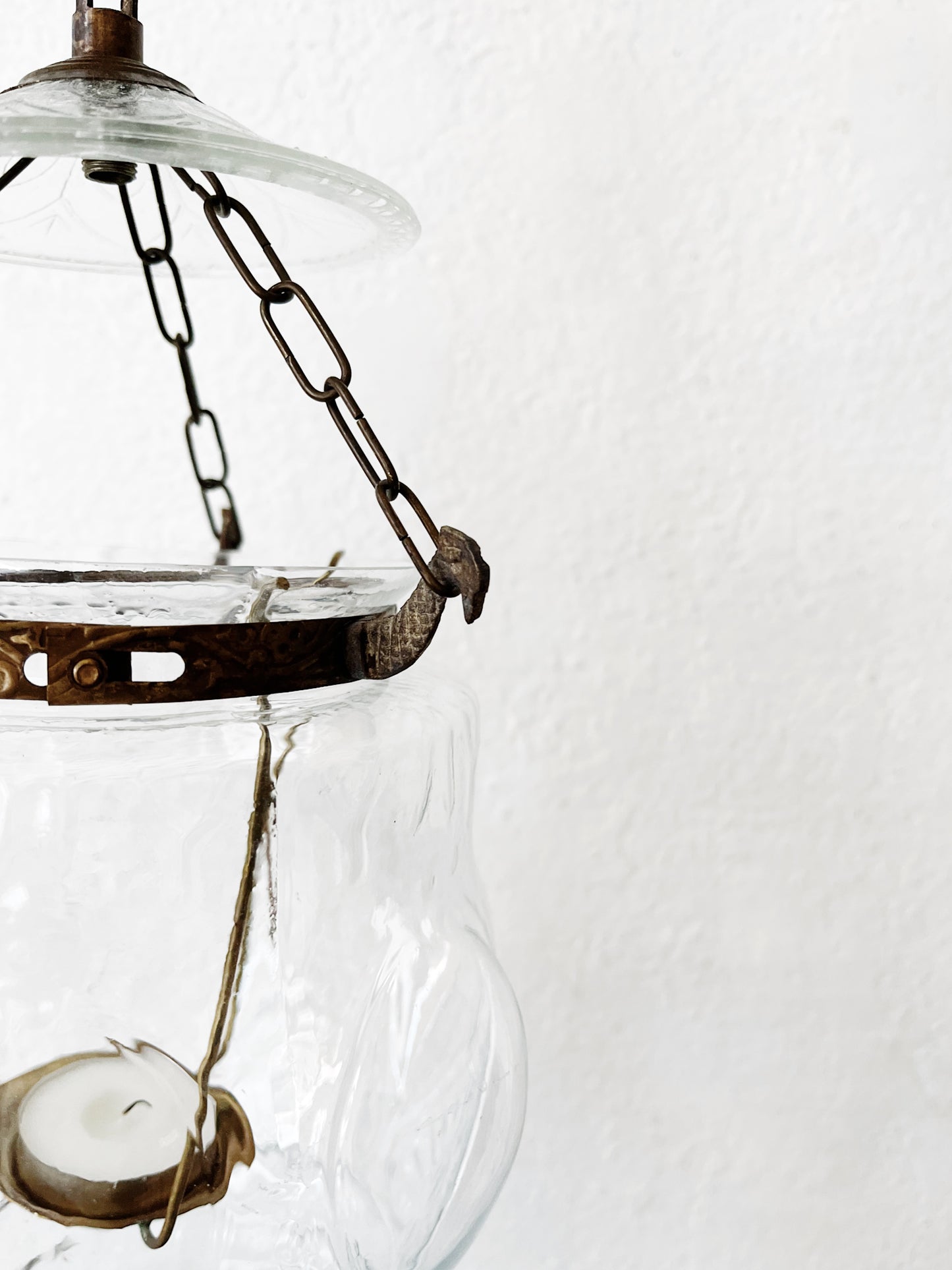 Vintage Pressed Glass Lantern