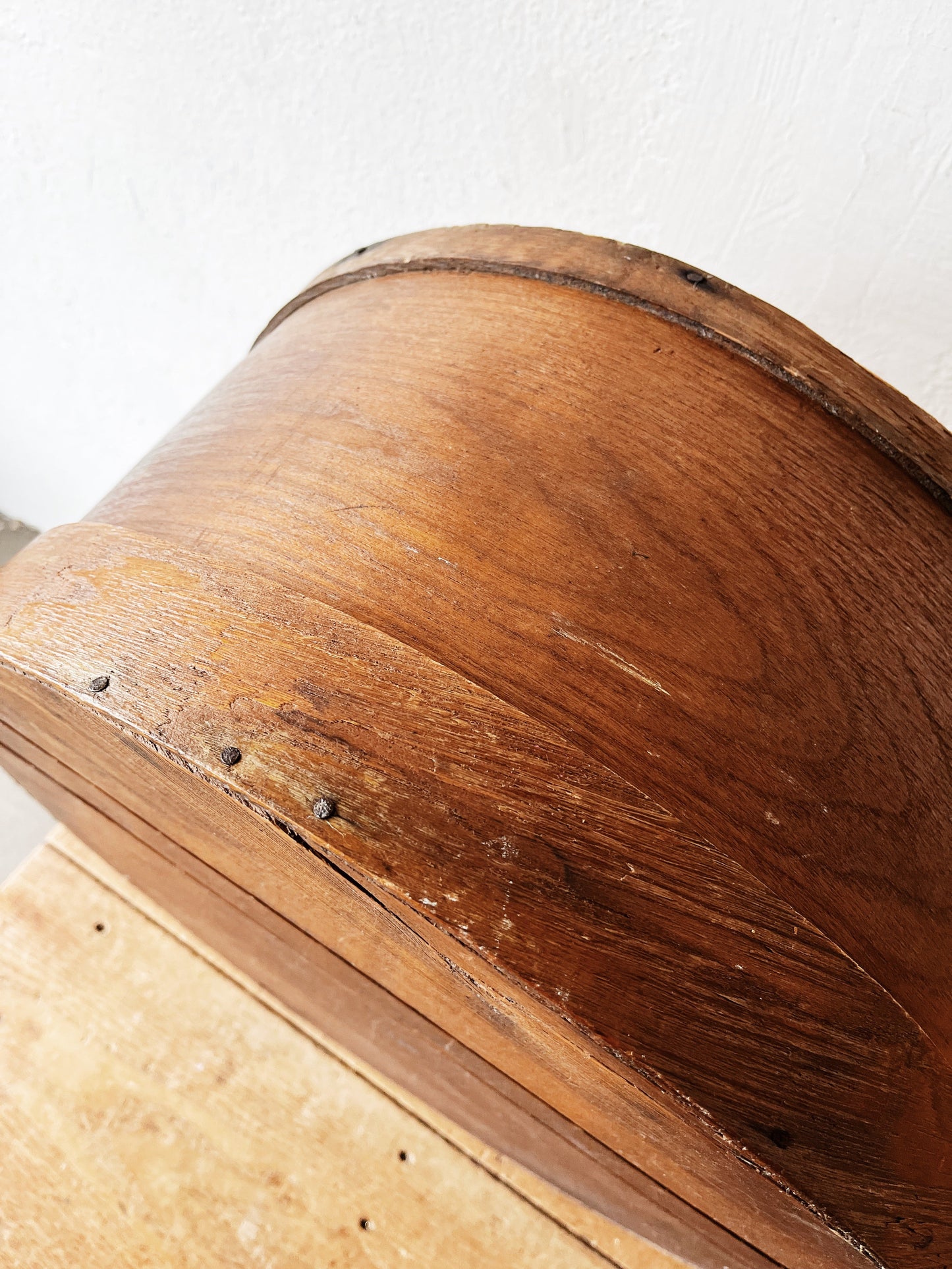 Oversized Primitive Wood Band Box