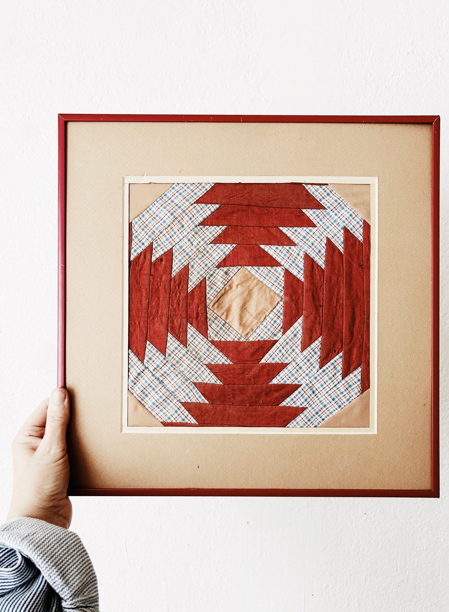 Vintage Framed Quilt Square