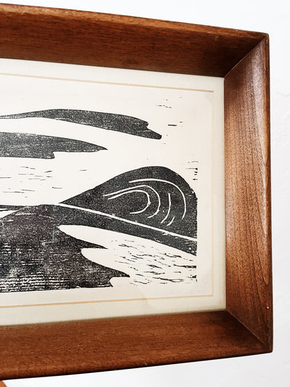 Vintage Japanese Woodcut Print