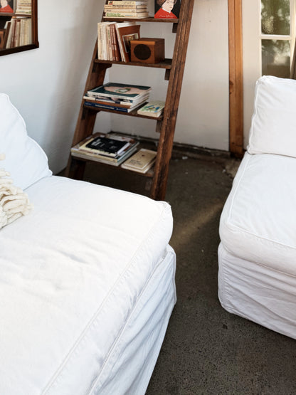 Cotton Slipcovered Sectional Couch