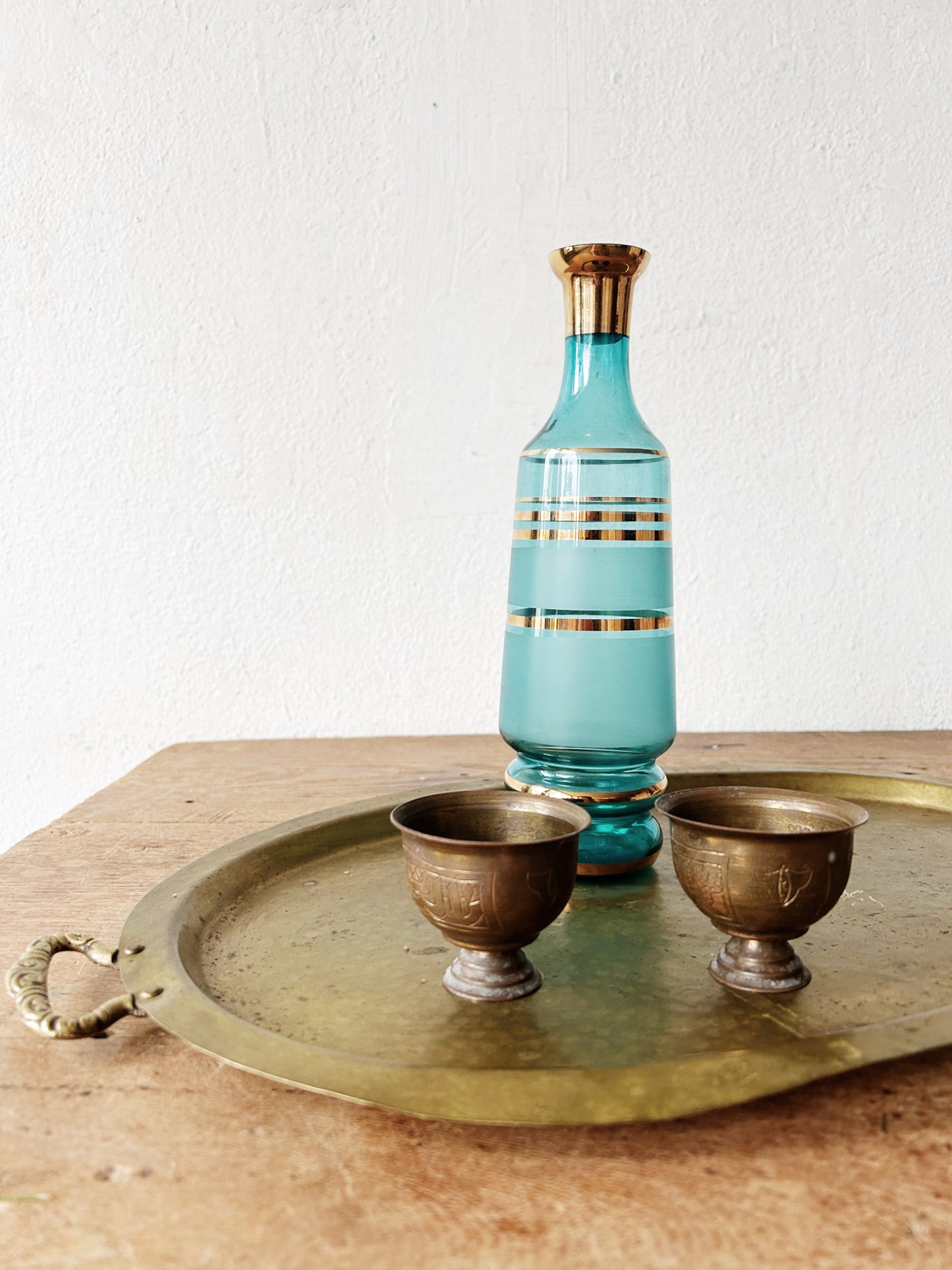 Vintage Bohemian Czech  Decanter