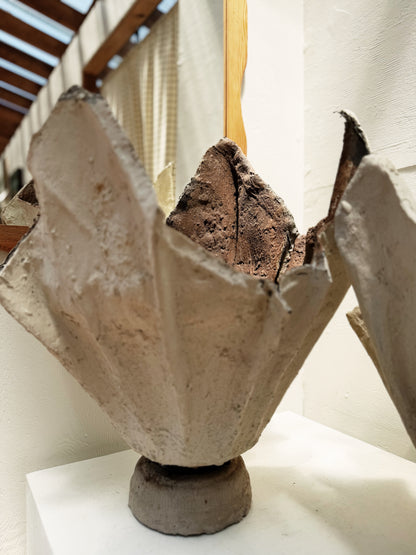 Vintage Plaster Mâché Planter