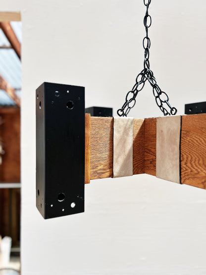 Vintage Brutalist Chandelier