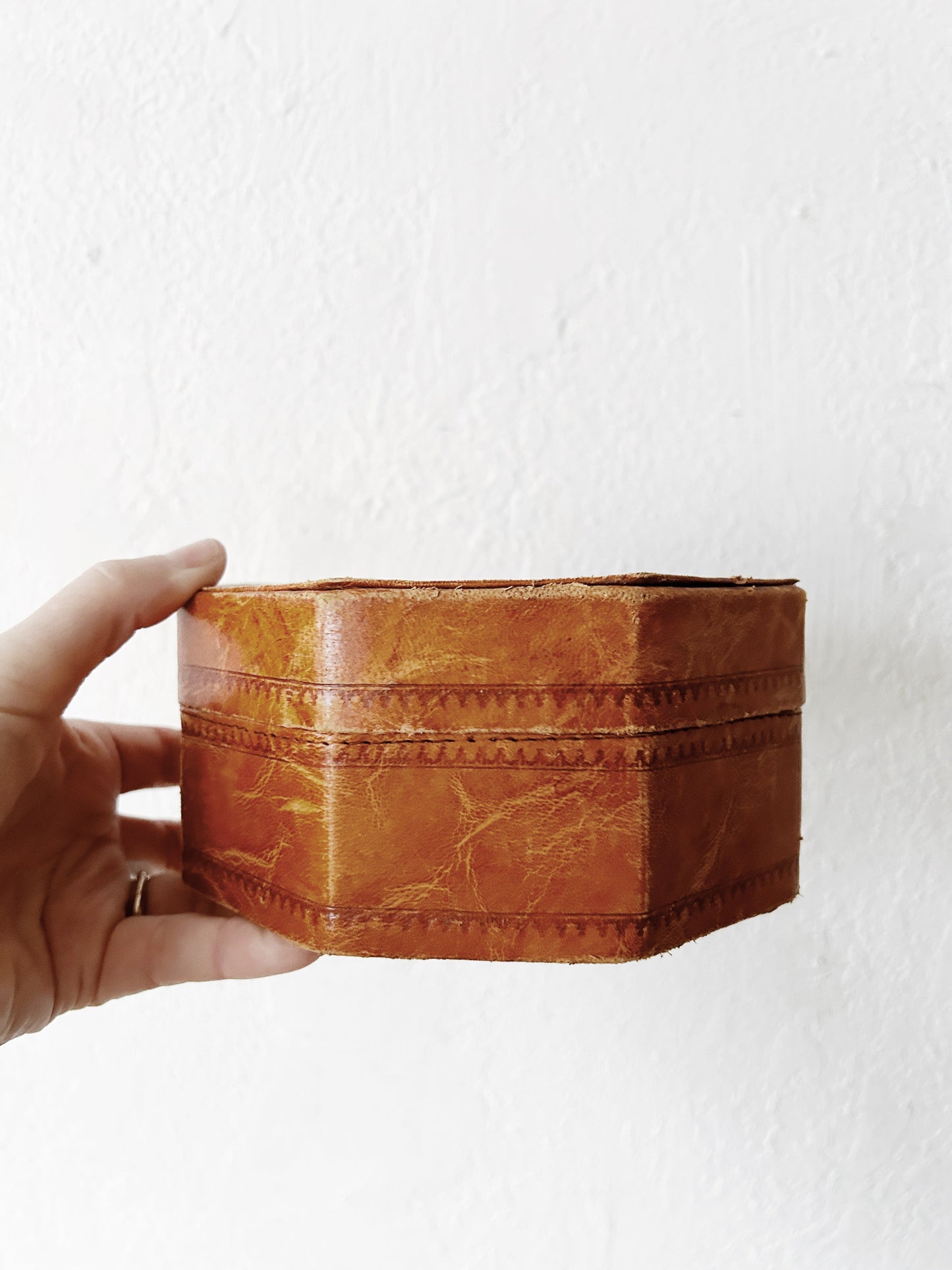 Vintage Embossed Leather Box