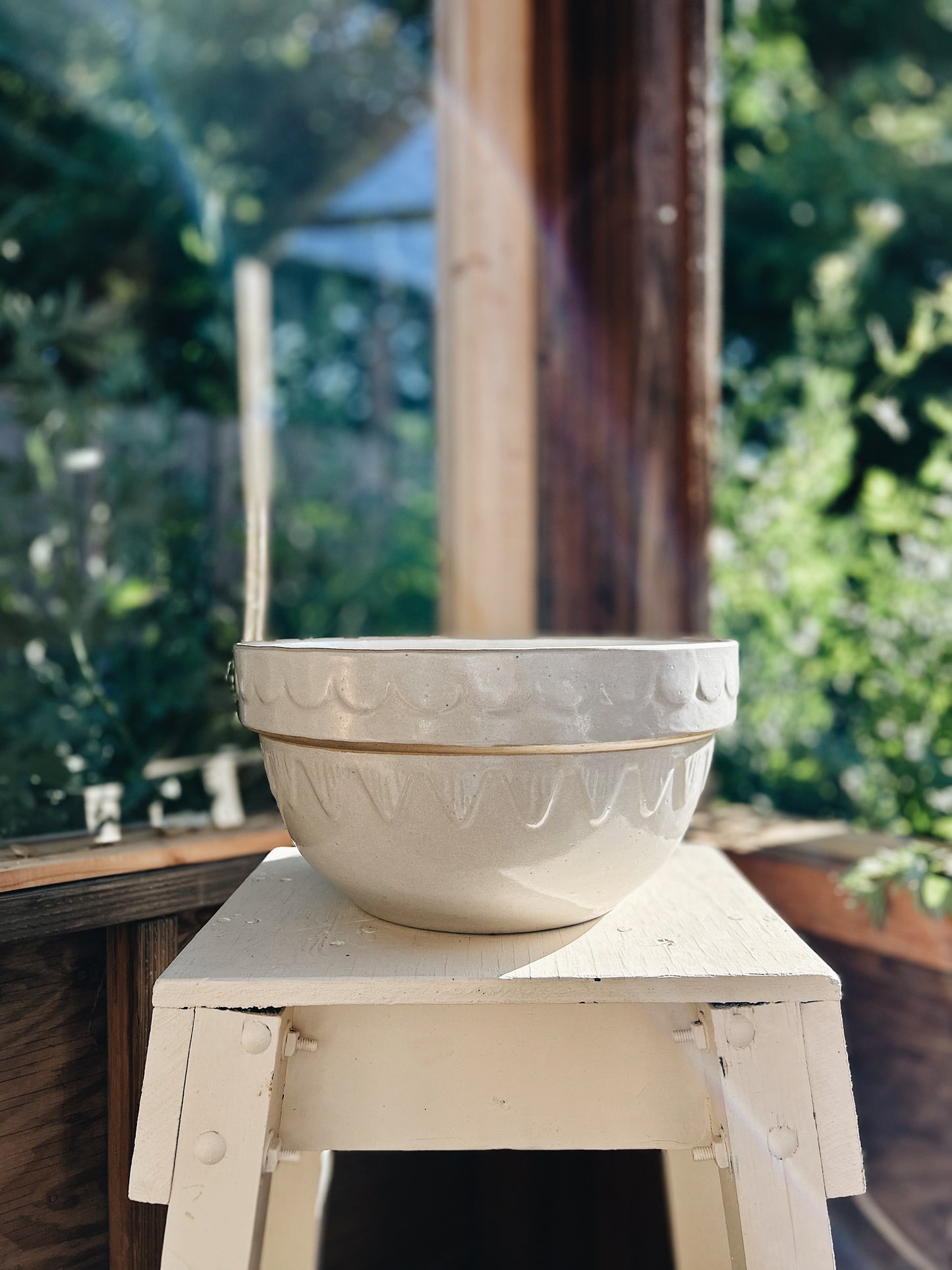 Large Primitive Salt Glazed Bowl