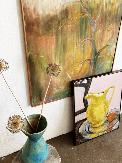 Large Vintage Abstract Painting