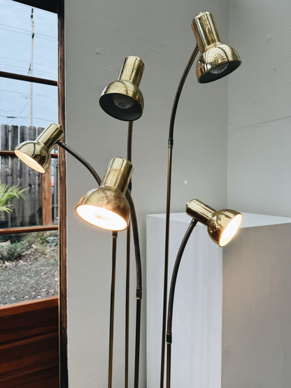 Mid Century Goose Neck Cluster Lamp