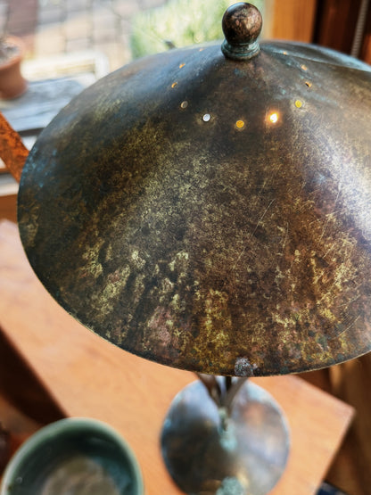 Sculptural Copper Lamp