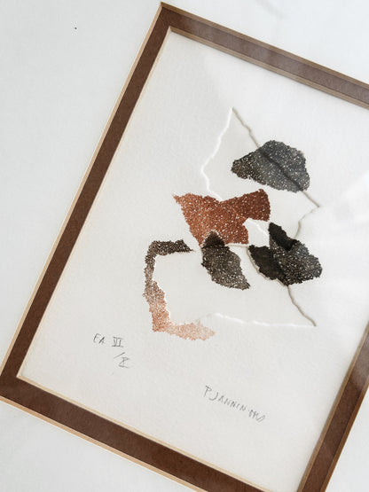 Original Vintage Patrick Jannin OMS Abstract French Litho Engraving