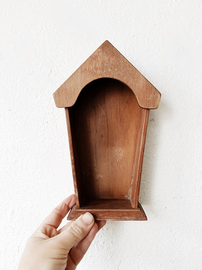 Antique Wooden Display Niche