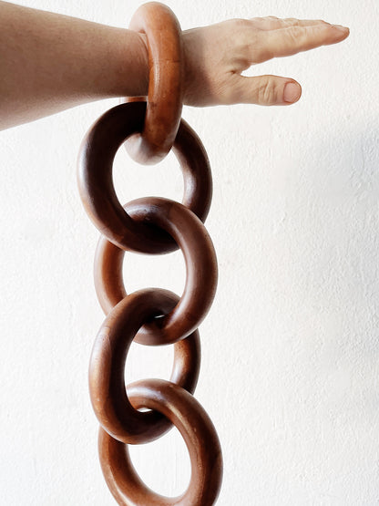 Wooden Chain Sculpture