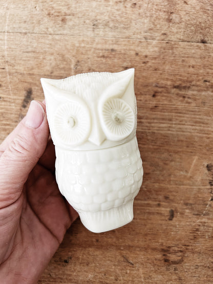 Vintage Avon Owl Lotion Jar