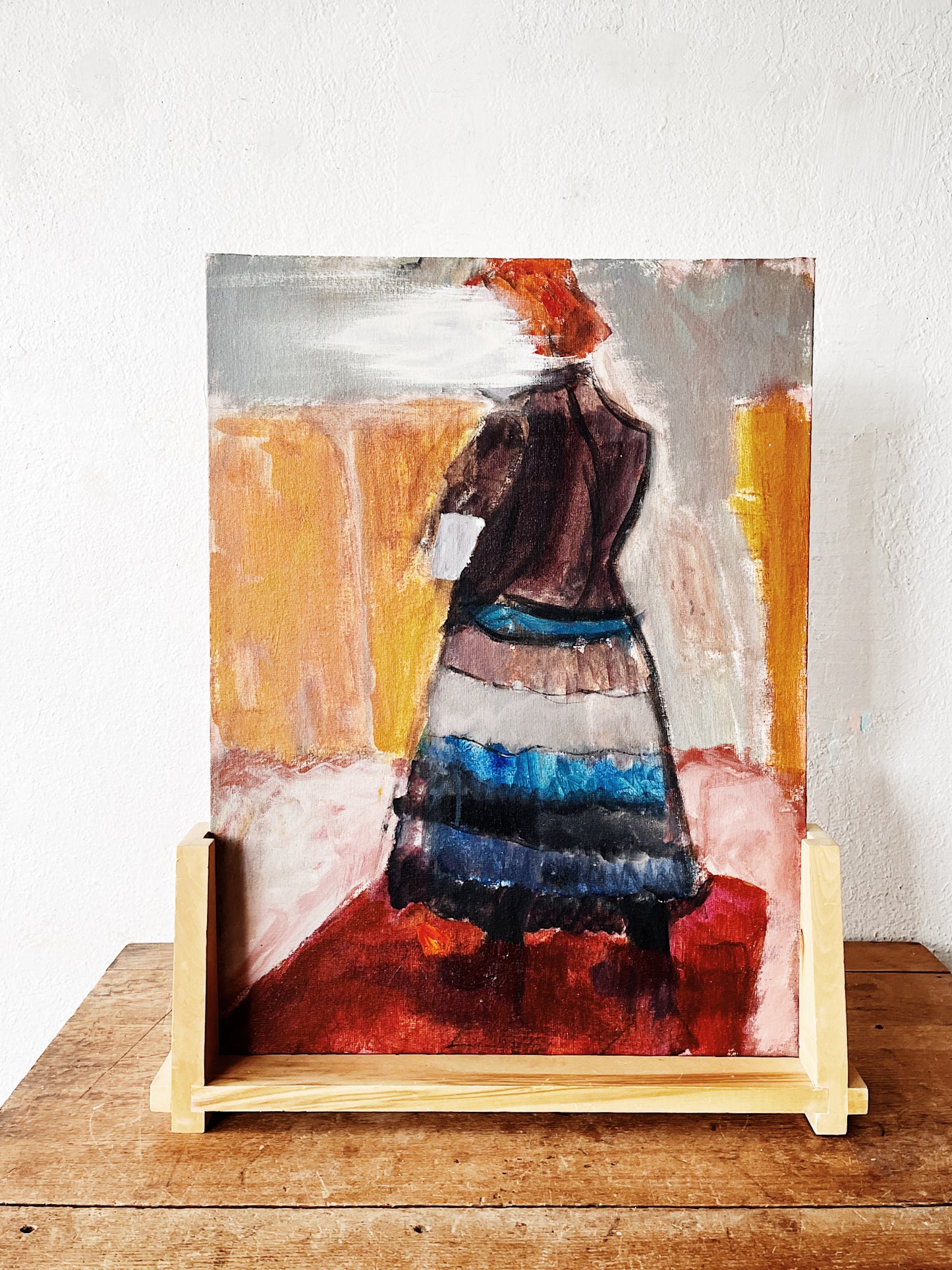 Vintage Original Figural Painting