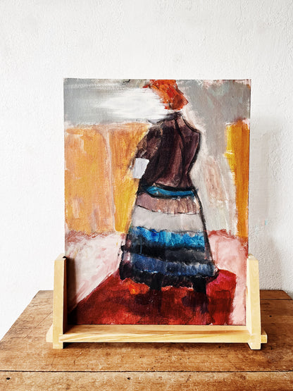 Vintage Original Figural Painting