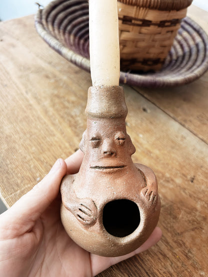 Mini Figural Terra Cotta Chiminea