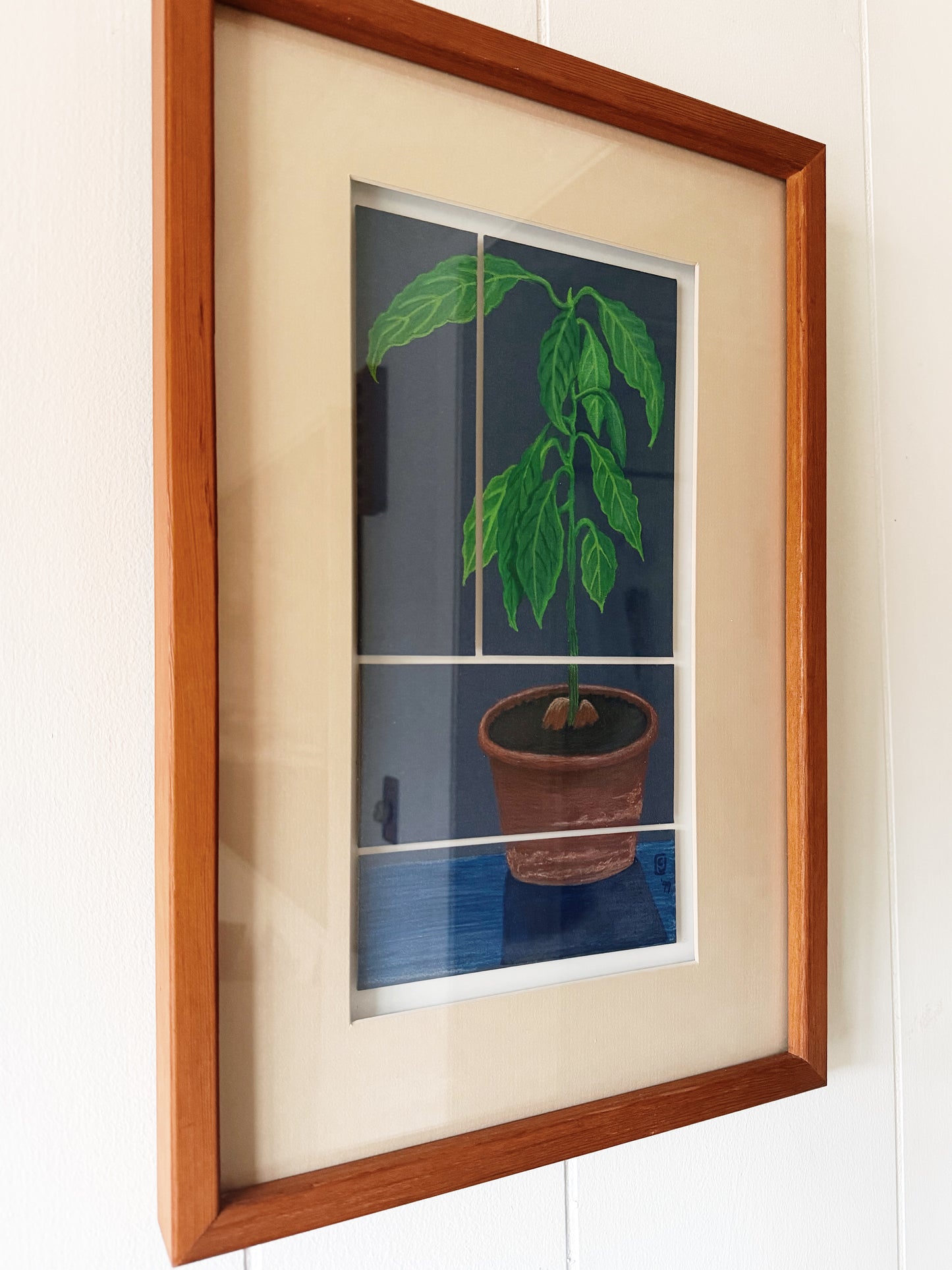 Original Vintage Collage Painting