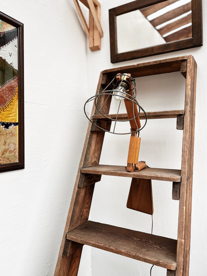 Handmade Articulating Wood Lamp