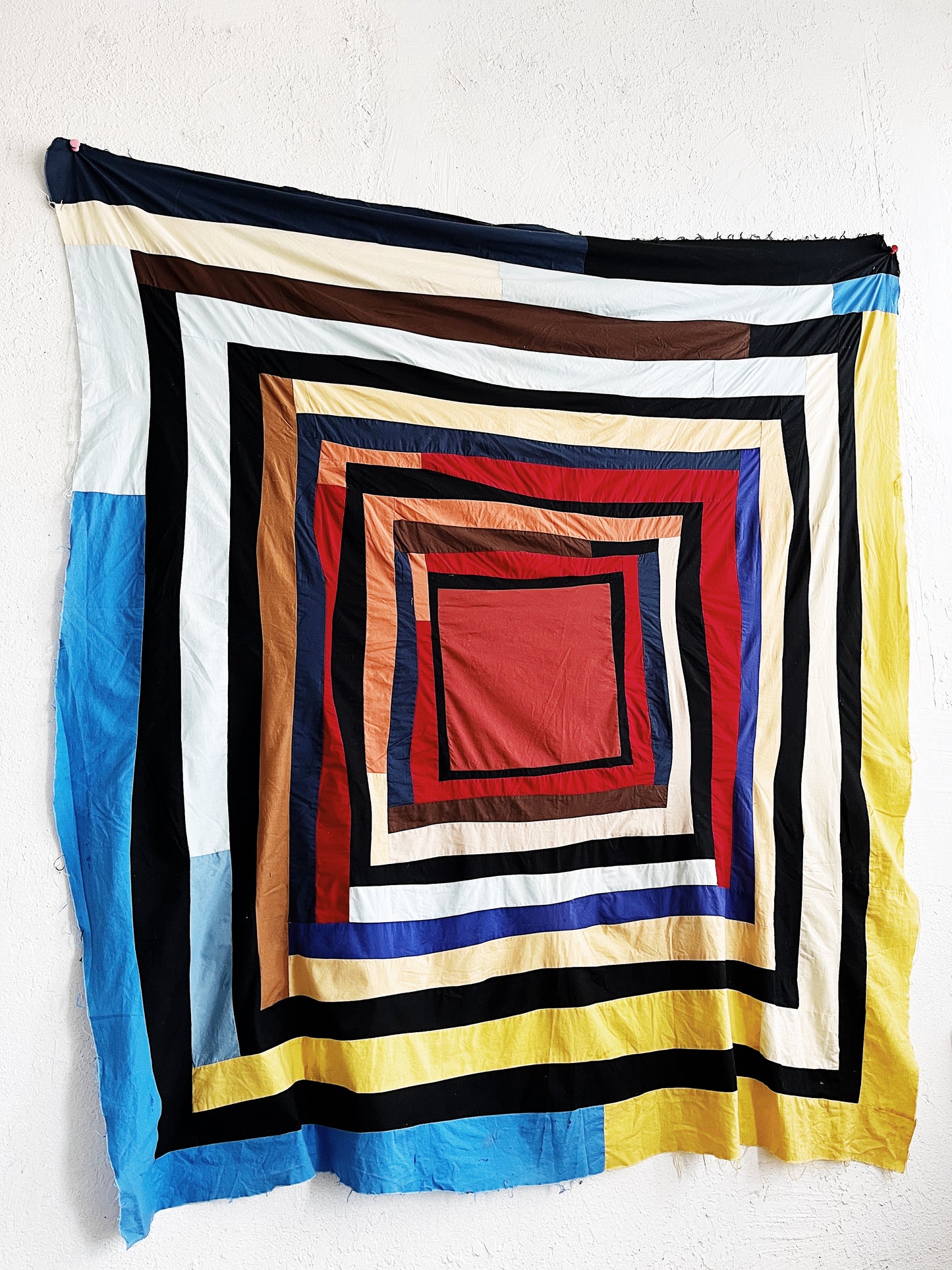 Freeform Patchwork Quilt Topper