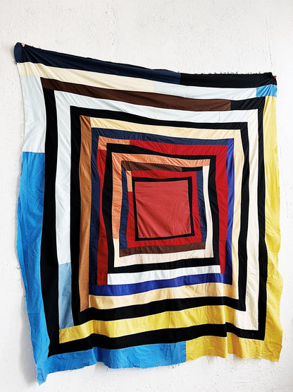 Freeform Patchwork Quilt Topper