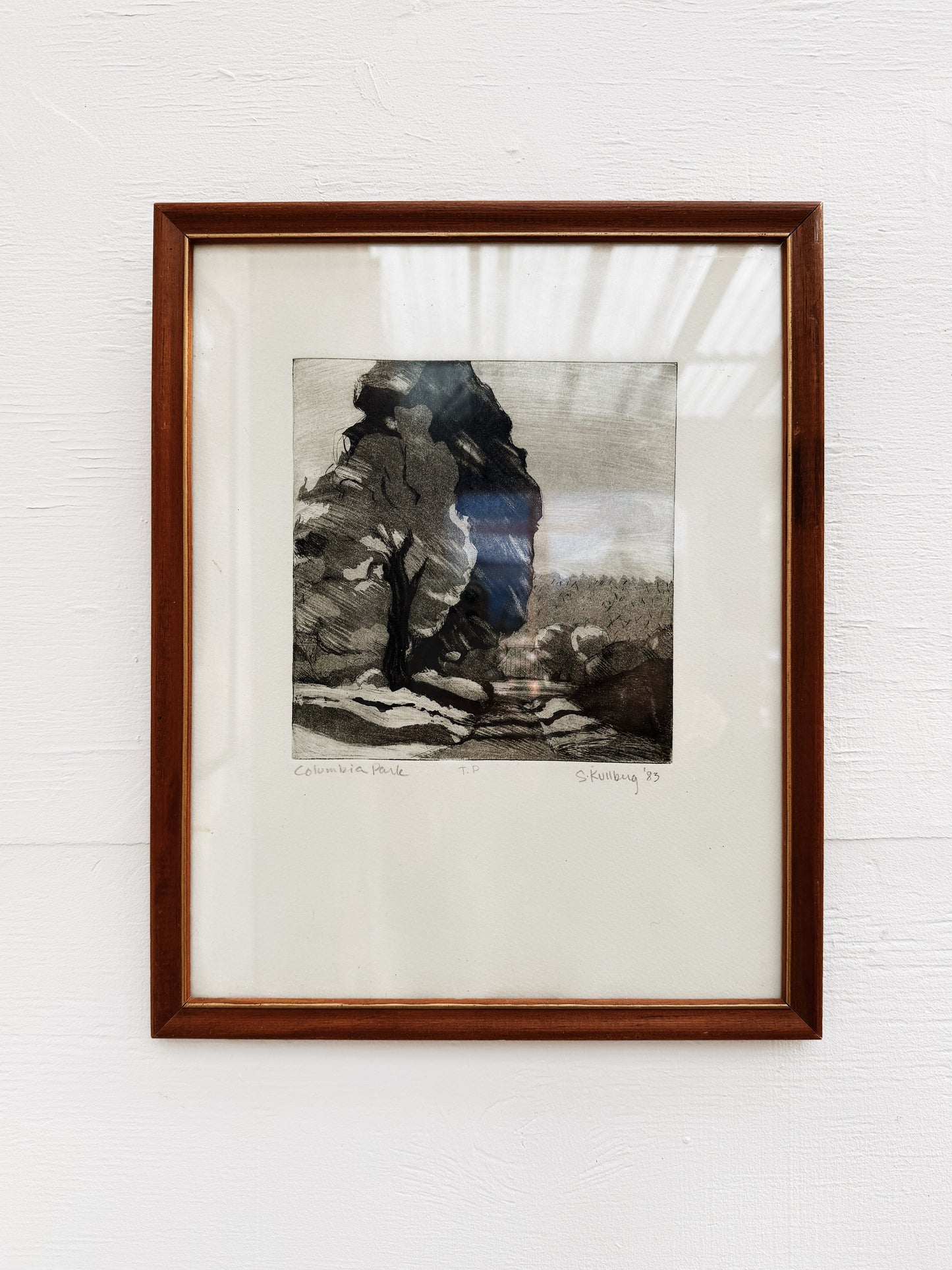 Original Sharon Kullberg Vintage Etching