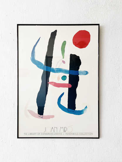 Large Vintage Joan Miro Library of Congress Poster