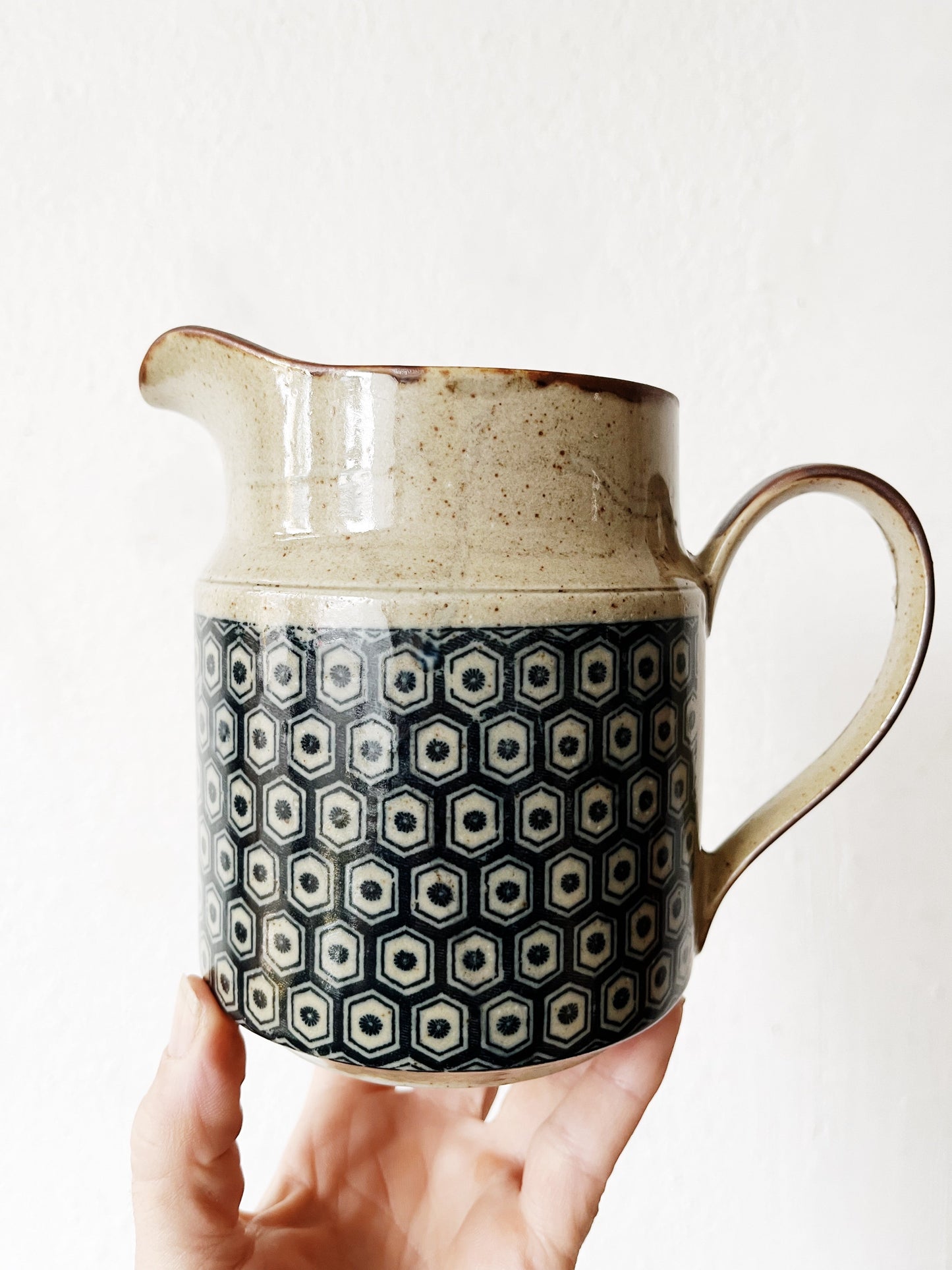 Vintage European Transferware Pitcher